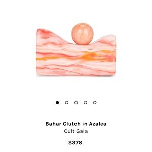 NWT Cult Gaia Bahar Clutch Azalea